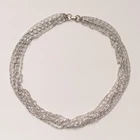 Vintage Signed Multi-Strand Silvertone Sarah Coventry Necklace Costume Jewelry