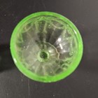 6pc Vintage Green Cameo Ballerina Miniature Toy Glass Lot 3 Sherbets 3 Tumblers — photo 3