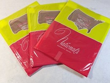 NOS Vtg 3 Pair National's Guaranteed Hosiery Thigh-Hi Nylons Stockings Size A