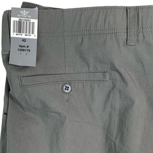 NUOVO Dockers Shorts Comfort Utility Chino Short Grigio Uomo Taglia 42 - Foto 6 di 8