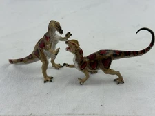 Lot of 2 Vintage Dilophosaurus The Carnegie Dinosaur Figure Safari LTD 1993