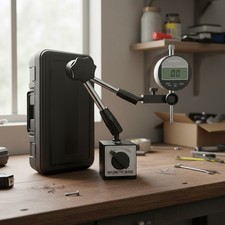 Digitale Messuhr Magnetstativ Set 0-25,4mm 80kg Präzise Messgeräte