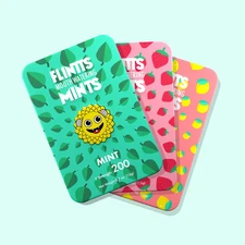 Flintts Mouth Watering Mints 3 Pack - Mint - Strawberry - Lemon