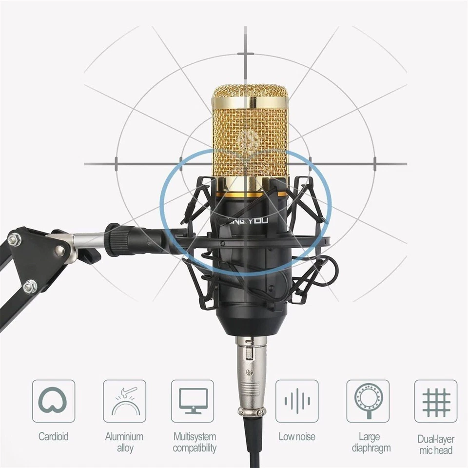 Rap Studio Microphone Kit Professional Music Sing Recording Equipment Auto-Tune - Image 4 of 4
