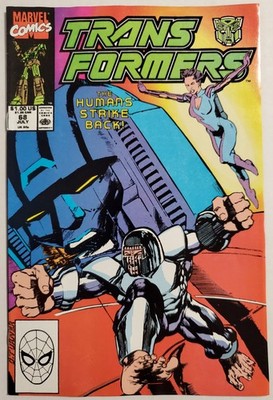 TRANSFORMERS #68 FIRST PRINTING! 1990 MARVEL COMICS! LOWER PRINT RUN! AUTOBOTS!