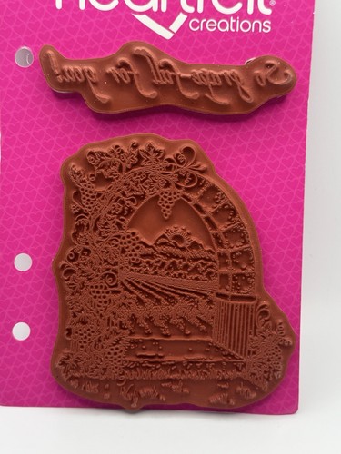 Heartfelt Creations Cling Rubber Stamps 2pc Riviera Gateway & quote - Picture 2 of 4