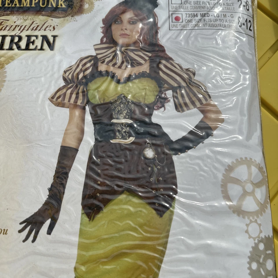 Disfraz de sirena de cuento de hadas Steampunk para mujer M/L talla 8-12 para adulto Foto 4 de 4