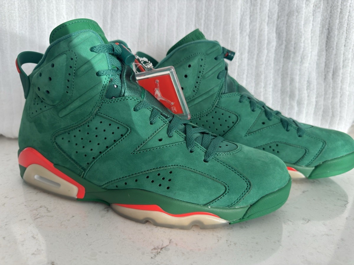 Rare Air Jordan 6 Retro NRG 'Green Suede Gatorade' Size 10.5 Brand