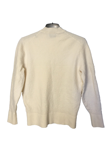 Massimo Dutti blanket style knit jumper ivory merino wool sz. 12/M - Picture 9 of 12