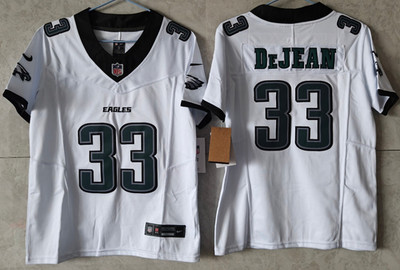   Tariffs  Free~YOUTH'S Cooper DeJean #33 Eagles FUSE White Sewn Stitched Jersey