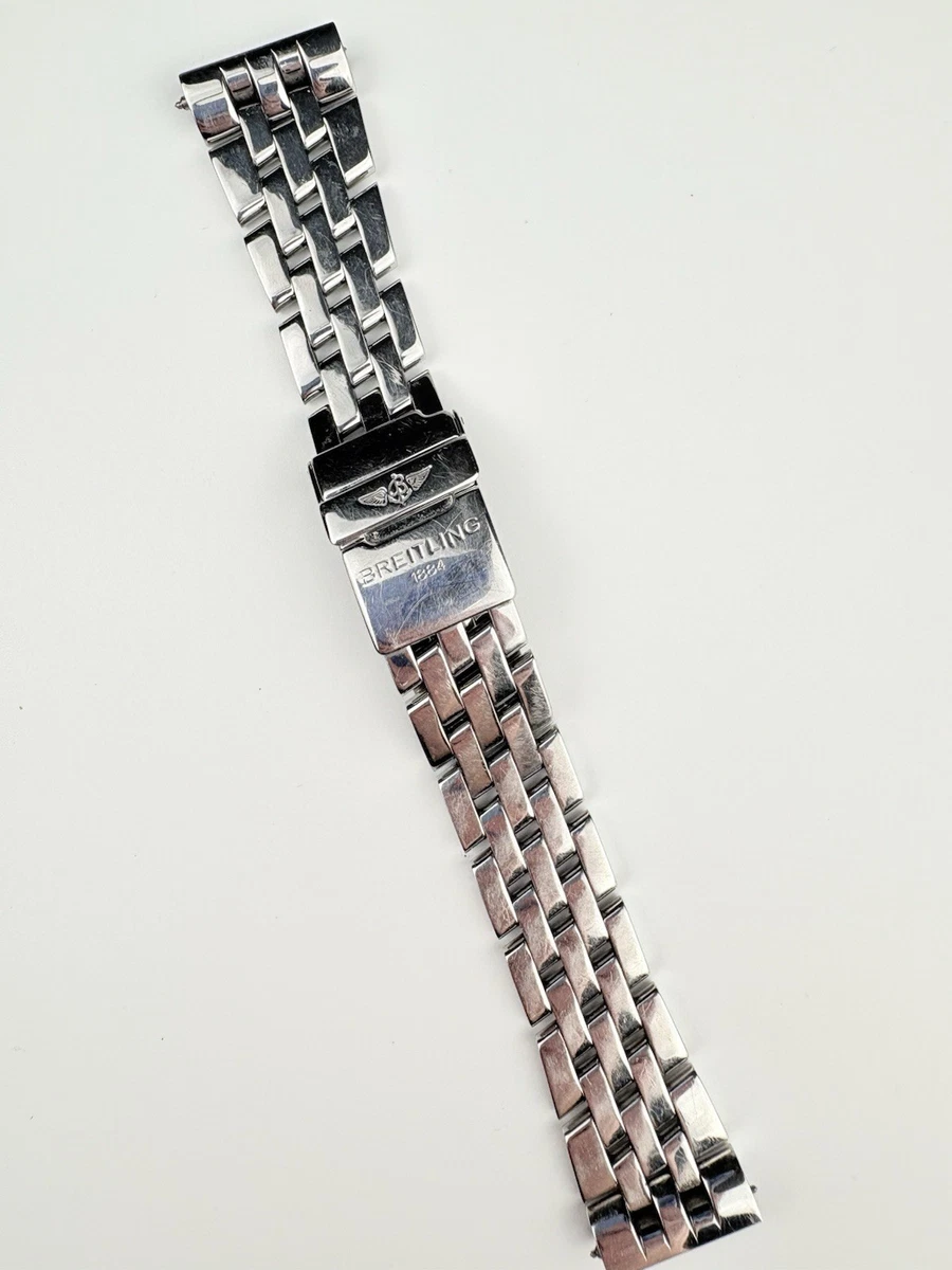 Bracelet Acier Poli Breitling GTS Pilot 20 Mm - Pour Chronomat - Occasion - Style Aviateur