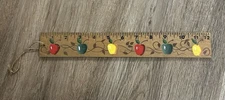 Folk Art Style Ruler Hand Made And Hand Painted. Absolutely Beautiful Charm