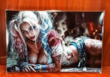 Harley Quinn takes A Moment 11X17 85lb Satin Art Print By Tiamat!