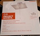 NEW Project Source Semi-Flushmount White Frosted Glass Ceiling Light Fixture☘️