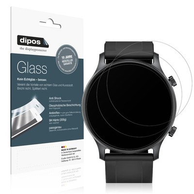 2x Schutzfolie für Haylou RS3 matt - Anti-Shock 9H Folie dipos Glass