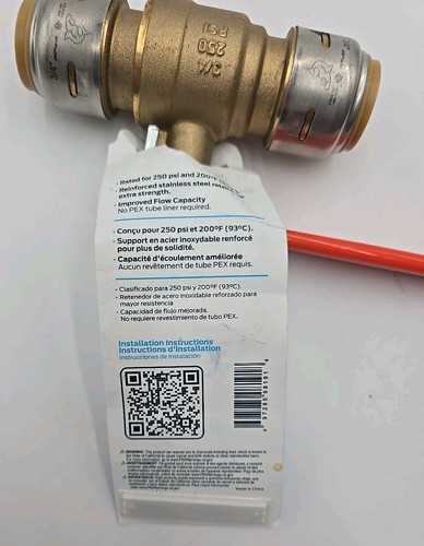 SharkBite Max 3/4 in. Brass Push-to-Connect Ball Valve & 3/4" Disconnect Clip - Picture 4 of 6