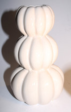 Gourd Style Ceramic  Vase - New 12 inches tall approx.