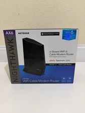 Netgear Nighthawk AX6 Cable Modem Router AX2700 WiFi 6 DOCSIS 3.1 Free shipping 