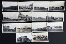 1940's Vintage COLE BROS CIRCUS Photo Lot / ELEPHANT PARADE Child Workers TRAIN