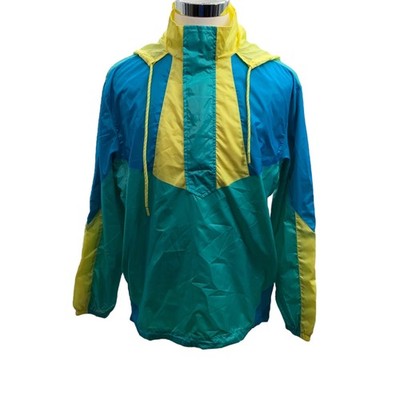 Forever 21 Men Large Colorful windbreaker light rain jacket