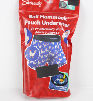 Shinesty Men's Ball Hammock Pouch Boxer Brief Chicken Came First Underwear