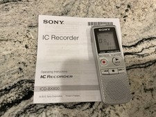 Sony IC Recorder ICD-BX800 Handheld Digital Voice Tested, Works