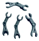 Lego 4 New Star Wars Battle Droid Minifigure Arm Flat Silver Mechanical 30377 D3