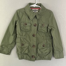 Oshkosh B'gosh Army Green Cotton Jacket Girls Size 4