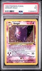 1999 POKEMON FOSSIL #5 GENGAR-HOLO PSA 7
