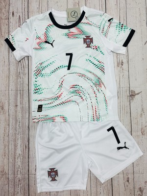 Portugal Ronaldo #7 Youth Kids (SMALL) Jersey And Shorts Set. New