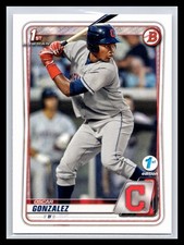 2020 Bowman 1st Edition #BFF-109 Oscar Gonzalez 1st Paper Prospect RC Indians
