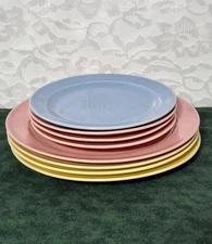 8  LuRay Plates - 4 Bread & Butter  (6.25" ) and 4 Luncheon Plates ( 8.25" )