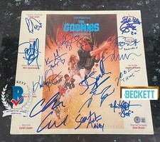 STEVEN SPIELBERG SIGNED THE GOONIES CAST SIGNED SIGNED BECKETT BAS LOA