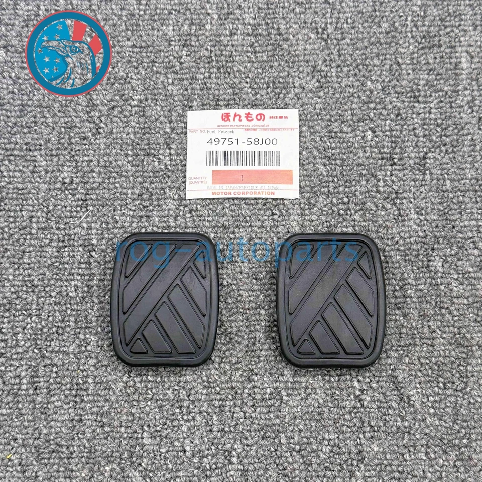 2x Brake Clutch Pedal Pad Covers for Suzuki Swift Samurai Sidekick Geo Metro USA Foto 2 de 4
