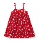 Janie And Jack Red Poppy  Floral Shift Dress Size 6 — photo 1