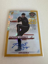 2025 Panini Prospects Prizm Patrick Forbes FOTL Auto Gold Pandora /3 No118