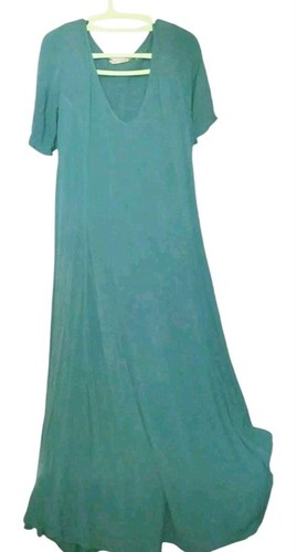 Soft Surrounding Dress Maxi Size Small Teal Laganlook Gatsby Flutter Stretchy