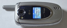 LG VX5200 - Silver and Blue  Verizon  CDMA Cellular Flip Cell Phone VX5200PP