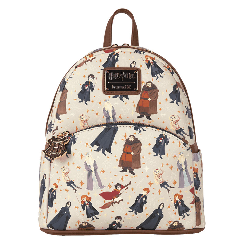 Loungefly Harry Potter Hogwarts All-Over Print Mini Backpack