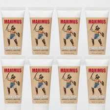 8 pack MAXIMUS Power Cream 1.5 oz | Extra Strength | Allnue Natural