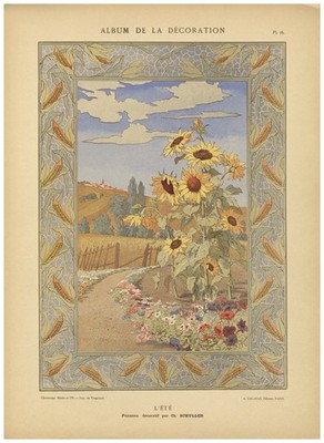   Art Nouveau Poster 'L'Été' by Ch. Schuller - 24x32 