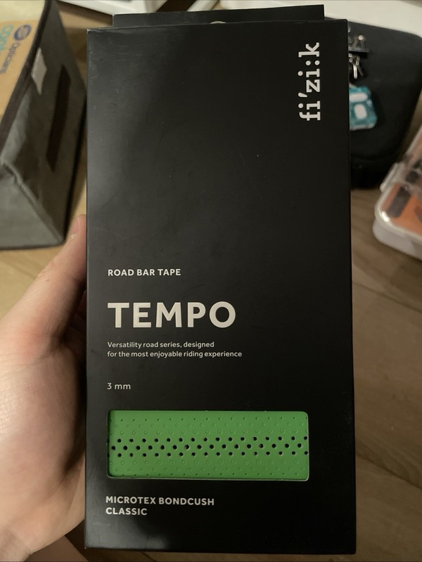 Fizik Tempo Microtex Classic Handlebar Tape Green 3mm