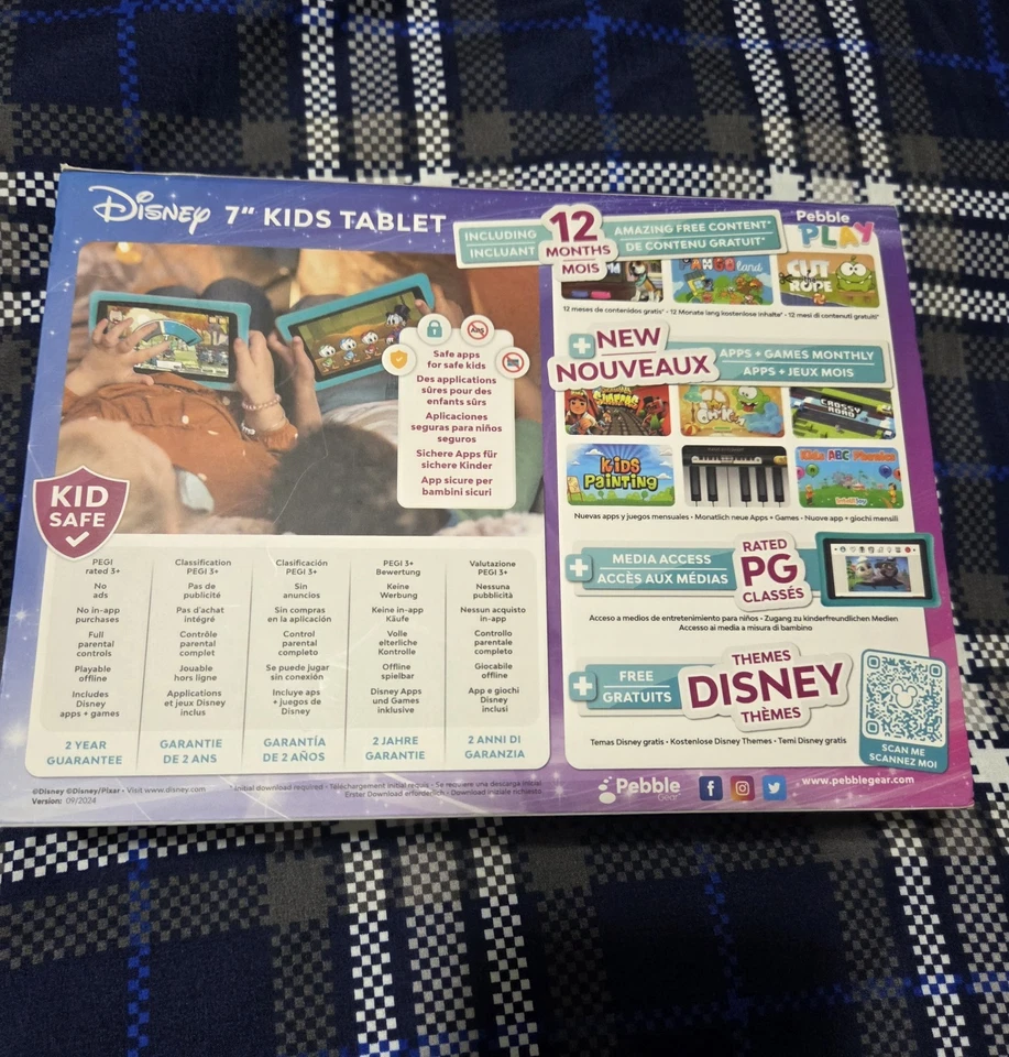 Pebble Gear 7" Disney Tablet: Kids Wi-Fi Device, 16GB, Quad-Core brand new - Image 2 of 2