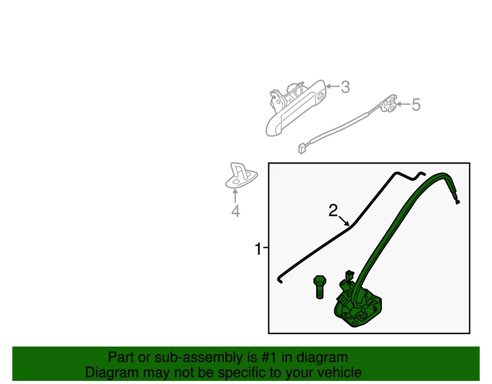Actuador de cierre de cerradura de puerta trasera puerta levadiza puerta trasera OEM NUEVO 05-15 Xterra 90502EA00B Foto 3 de 3