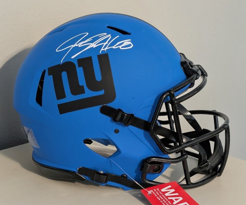 Jeremy Shockey Authentic FS Signed New York Giants Football Helmet JSA Auth
