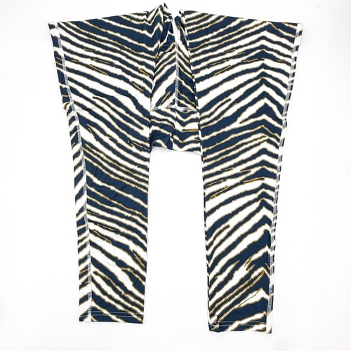 ZUBAZ MARINEBLAU & METALLIC GOLD ZEBRA-STREIFEN LEGGINGS - GRÖSSE LARGE - NEU MIT ETIKETT - Bild 8 von 14