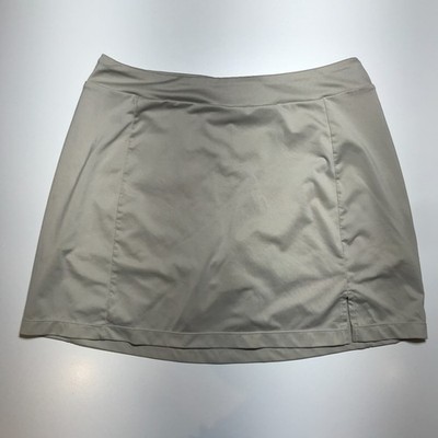 Lady Hagen Golf Skort Size L Beige Taupe Dry Fit Jersey Inner