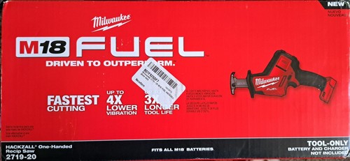 Milwaukee 2719-20 M18 FUEL Hackzall Reciprocating Saw Sawzall 18 Volt -Tool Only - Picture 14 of 14