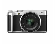 Fujifilm X-A7 Mirrorless Camera with Charger and Leather Case Accessories