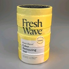 Fresh Wave Lemon Odor Removing Gel-7oz- Pack of 3 Lemon Scent- Plant-Based
